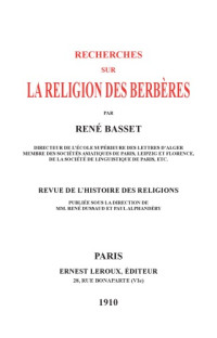 René Basset — Recherches sur la religion des Berbères