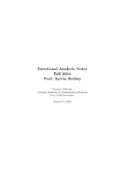Serfaty S. — Functional analysis notes