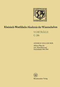 Andreas Hillgruber — Geisteswissenschaften