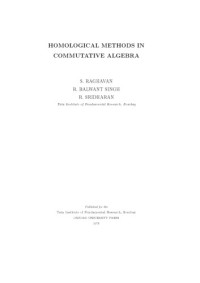 S. Raghavan, R. Balwant Singh, R. Sridharan — Homological methods in commutative algebra