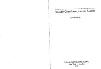Sharon Inkelas — Prosodic Constituency in the Lexicon