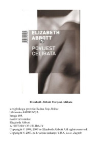 Elizabeth Abbott — Povijest celibata