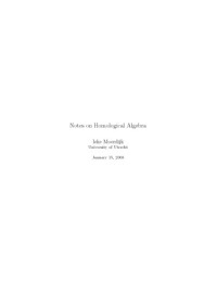 Ieke Moerdijk — Notes on Homological Algebra (homalg2007)