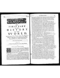 Sir Walter Raleigh, Knight — The Historie of the World, In Five Books. (1666 Edition in Folio) Part Two