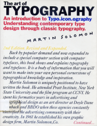 Martin Solomon — The Art of Typography - An Introduction to Typo.icon.ography - Understanding Contemporary Type Design Through Classic Typography