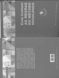 Emile Durkheim; Maria Isaura Pereira de Queiroz — As regras do metodo sociologico