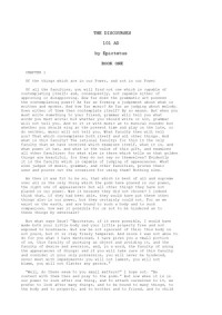 Epictetus — The Discourses