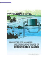 National Research Council (U.S.). Committee on Sustainable Underground Storage o — Prospects for Managed Underground Storage of Recoverable Water