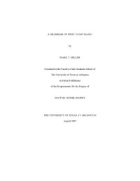 by Mark T. Miller. — A grammar of West Coast Bajau
