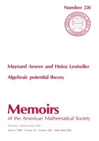 Maynard Arsove, Heinz Leutwiler — Algebraic Potential Theory