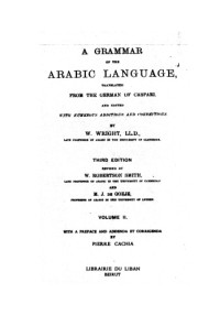 Wright W. — Grammar of the Arabic Language