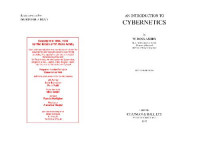 W Ross Ashby — Introduction to cybernetics