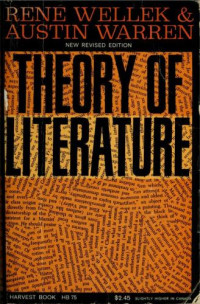 René Wellek — Theory of literature.