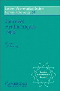 J. V. Armitage — Journées Arithmétiques 1980