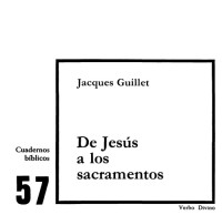 Jacques Guillet; Nicolas Darrical (tr.) — De Jesus a los Sacramentos