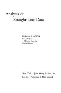 Forman Sinnickson Acton — Analysis of straight-line data