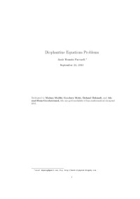 Amir Hossein Parvardi — 50 Diophantine Equations Problems (Math Olympiad Problem Set)