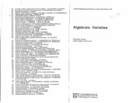 G. Kempf — Algebraic Varieties