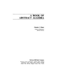 Charles C. Pinter — A Book of Abstract Algebra
