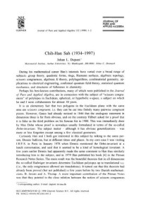  — Journal of Pure and Applied Algebra №132 (1998)