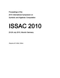 Unknown — Proceedings ISSAC 2010 (Munich)