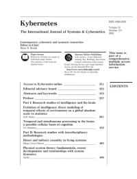 Brian H. Rudall — Contemporary cybernetic and systemic researches