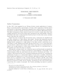 F. William Lawvere — Diagonal arguments and cartesian closed categories with author commentary