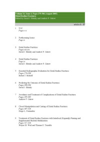 D. Slutsky, A. Gotow — Distal Radius Fractures [issue of Hand Clinics, ol 21 no 3]