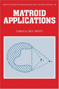 Neil White — Matroid applications