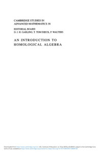 Charles A. Weibel — An Introduction to Homological Algebra