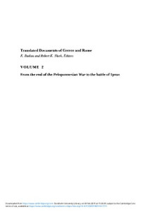 Phillip Harding — From the End of the Peloponnesian War to the Battle of Ipsus