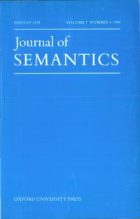 Oxford University Press — Journal of Semantics, Volume 7, Issue 4,1990 7 4