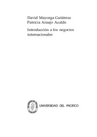 David Mayorga, Patricia Araujo — Introducción a los negocios internacionales
