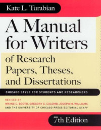 Kate L. Turabian — A Manual for Writers of Term Papers, Theses, and Dissertations