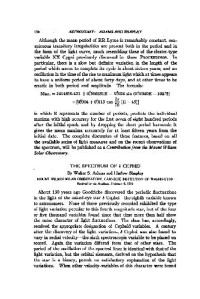 Adams W.S., Shapley H. — The Spectrum of Cephei