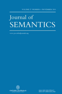 Oxford University Press — Journal of Semantics, Volume 27, Issue 4, 2010 27 4