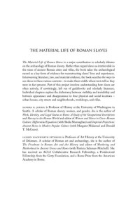 Sandra R. Joshel, Lauren Hackworth Petersen — The Material Life of Roman Slaves