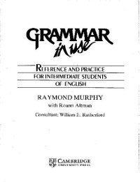 Raymond Murphy, Roann Altman — Grammar in Use