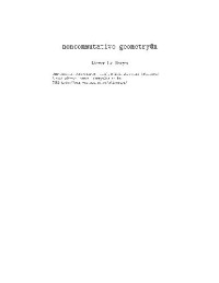 Le Bruyn L. — Noncommutative geometry (web draft, version 2)