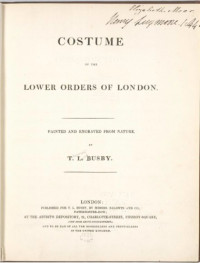  — Costume of the lower orders of London