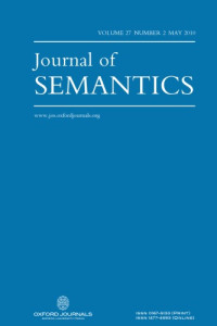 Oxford University Press — Journal of Semantics, Volume 27, Issue 2, 2010 27 2