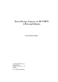 Stemnan A.K. — Some Design Aspects on RF CMOS LNAs and Mixers
