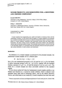  — Journal of Pure and Applied Algebra №47 (1987)