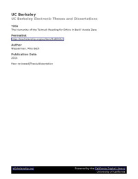 Mira Beth Wasserman — The Humanity of the Talmud: Reading for Ethics in Bavli ʿAvoda Zara