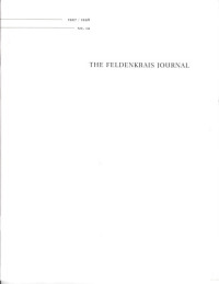 Paul Rubin (ed.) — The Feldenkrais Journal #12 General Issue