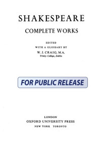 Craig W — William Shakespeare - Complete Works