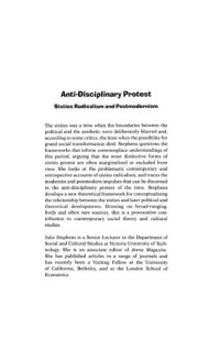 Julie Stephens — Anti-Disciplinary Protest: Sixties Radicalism and Postmodernism