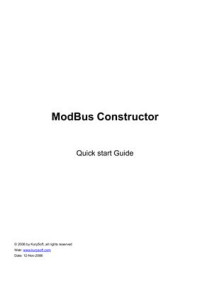  — ModBus Constructor. Quick start Guide