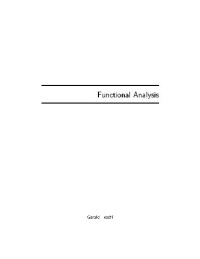 Teschl G. — Functional analysis