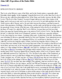 John Gill — John Gill’s Exposition of the Entire Bible